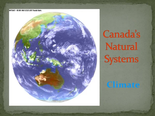 Canada’s Natural Systems