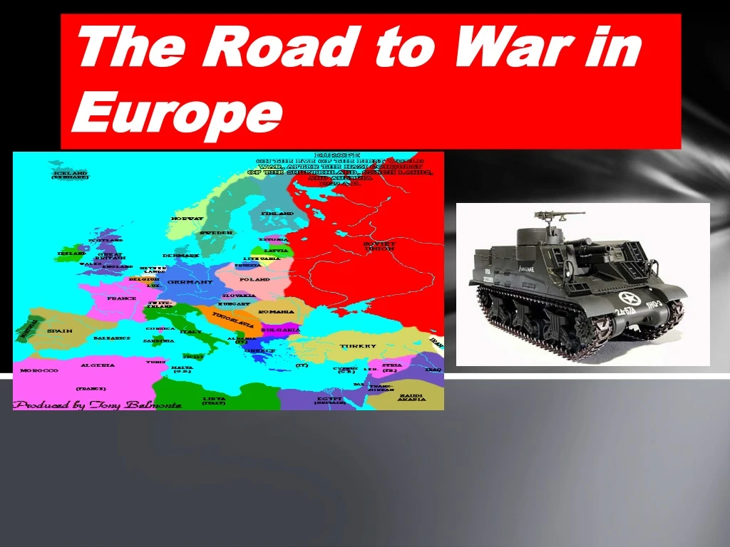 the road to war in europe