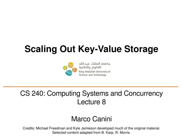 Scaling Out Key-Value Storage