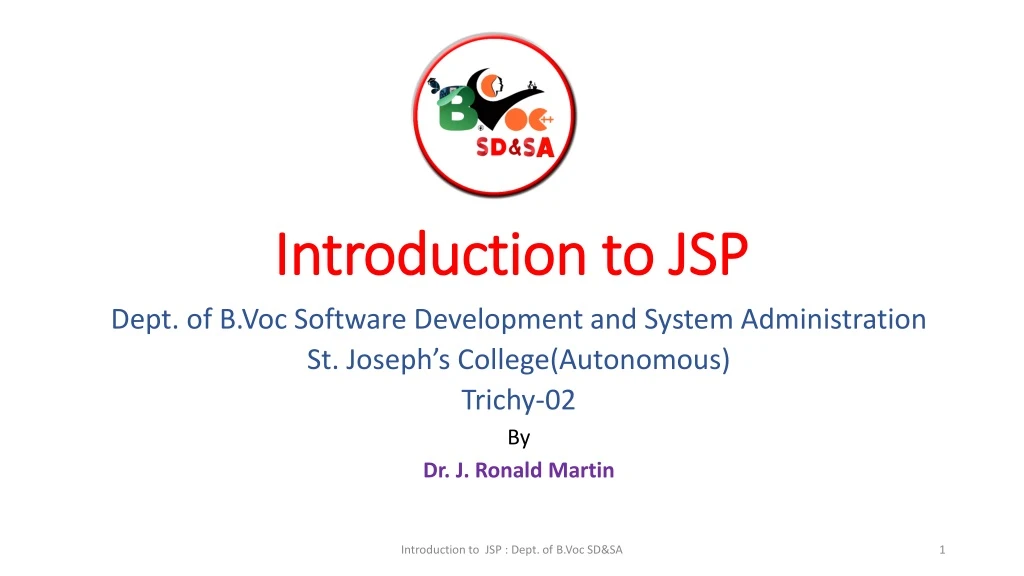 introduction to jsp