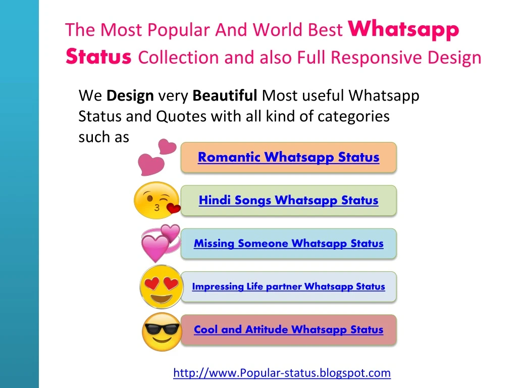 the most popular and world best whatsapp status