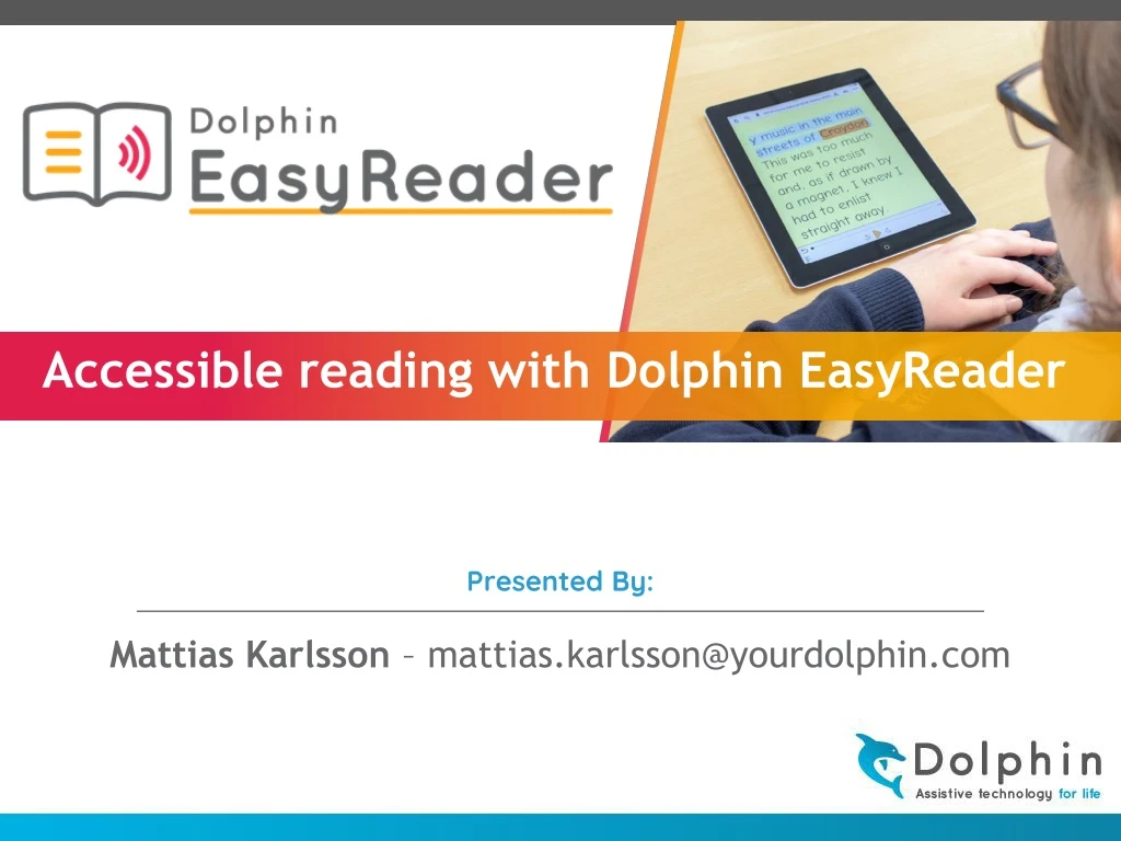 accessible reading with dolphin easyreader