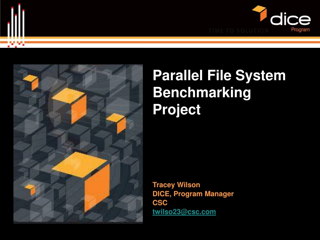 parallel file system benchmarking project