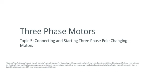 Three Phase Motors