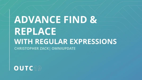 ADVANCE FIND &amp; REPLACE WITH REGULAR EXPRESSIONS