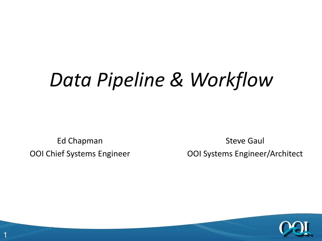 data pipeline workflow