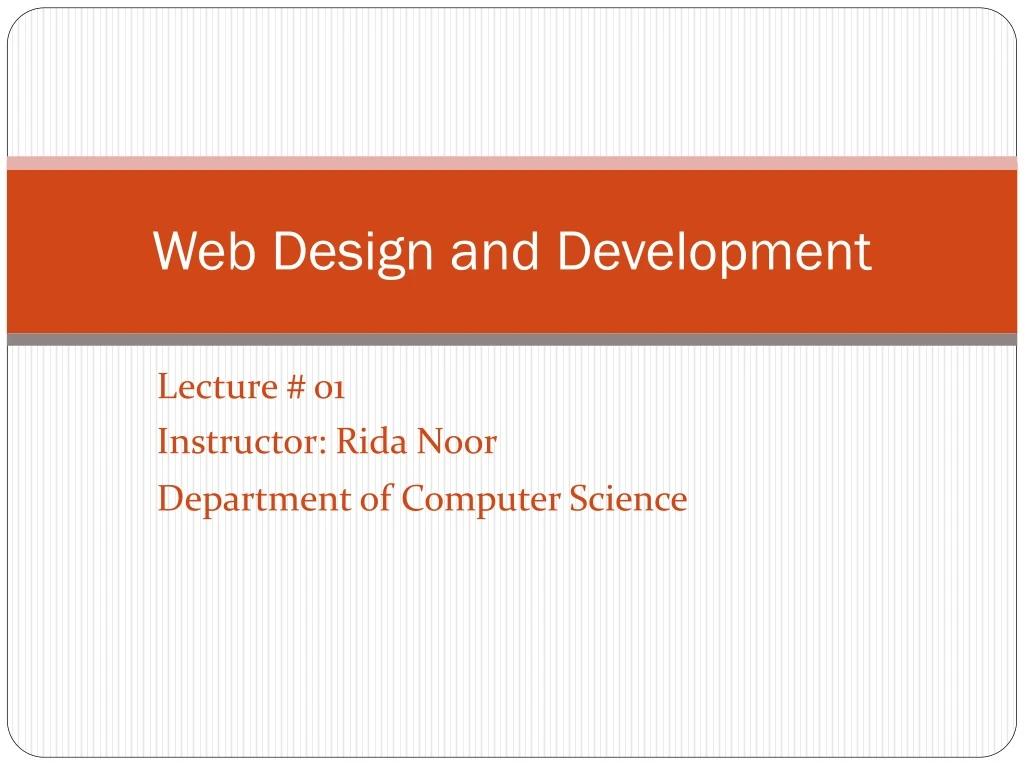 web design and development