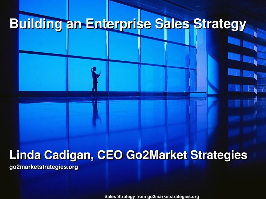 building an enterprise sales strategy