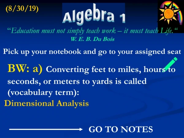 Algebra 1