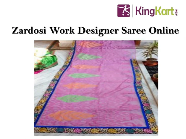 Zardosi Work Designer Saree Online