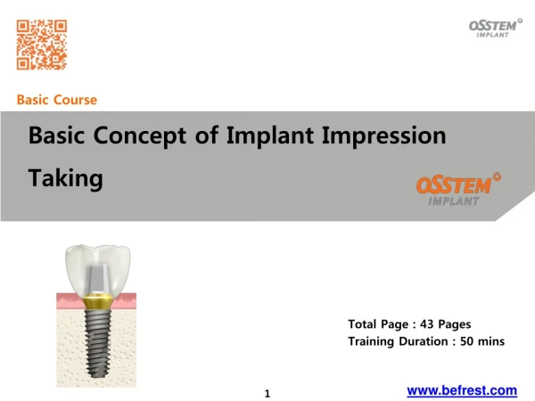 Basic Concept of Implant Impression Taking
