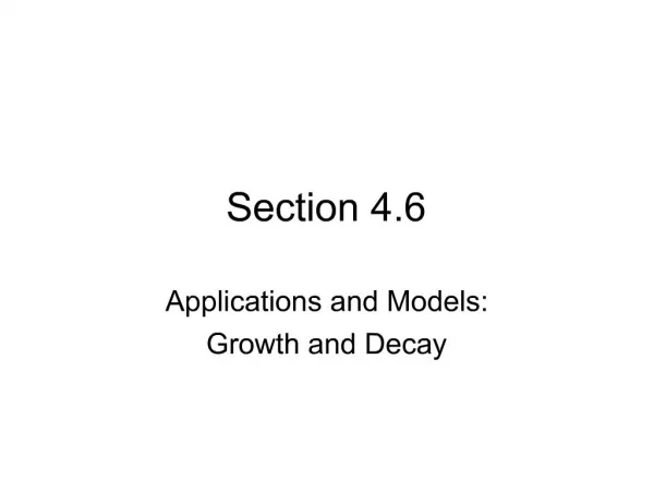 Section 4.6