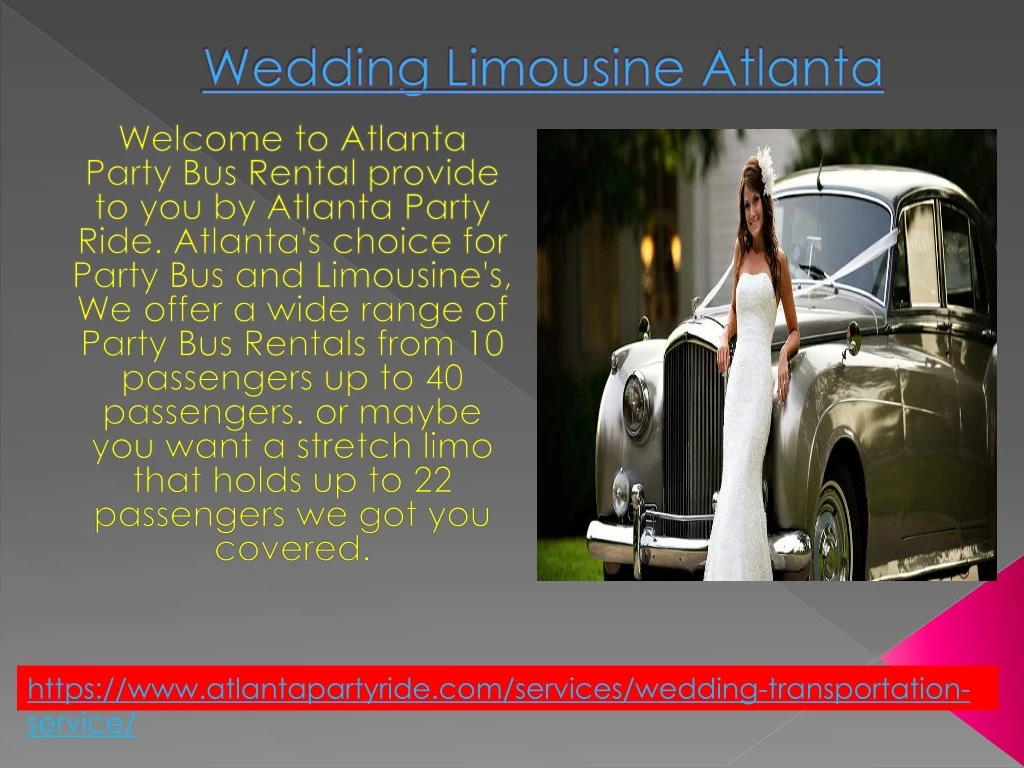 wedding limousine atlanta