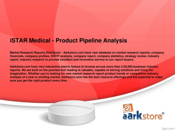 iSTAR Medical - Product Pipeline Analysis