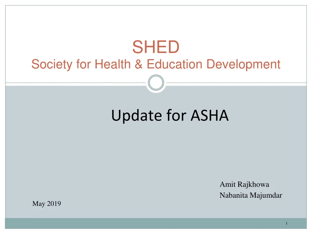 shed society for health education development