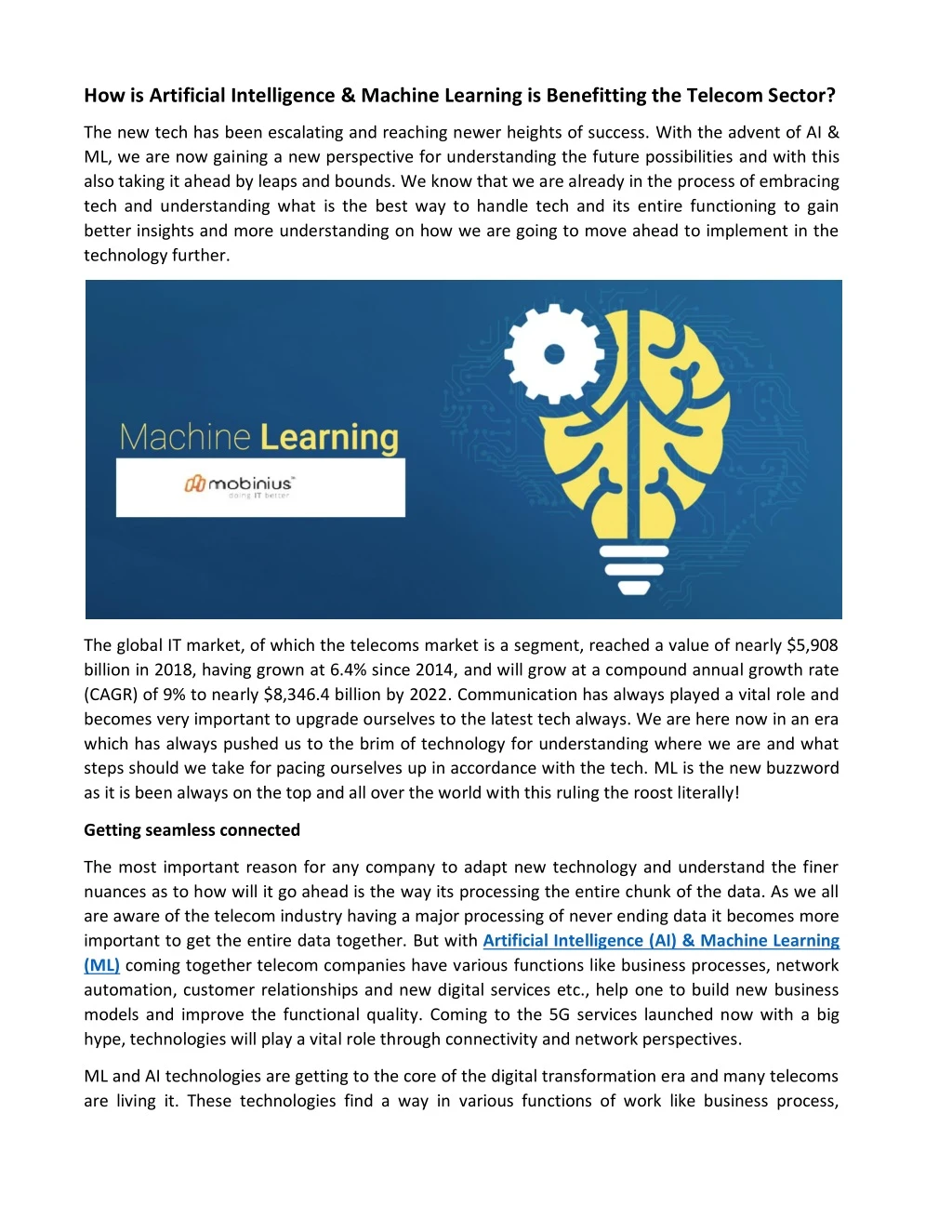 how is artificial intelligence machine learning