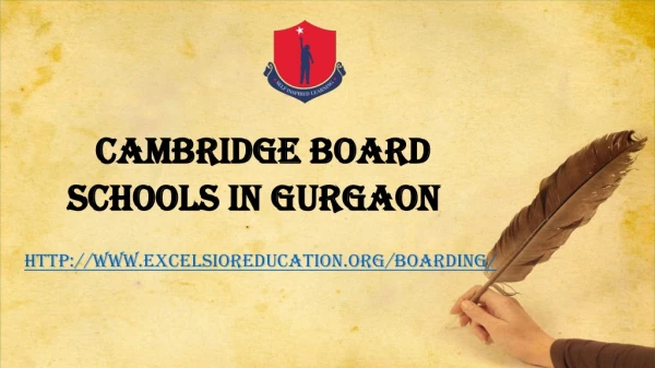 cambridge board schools in gurgaon