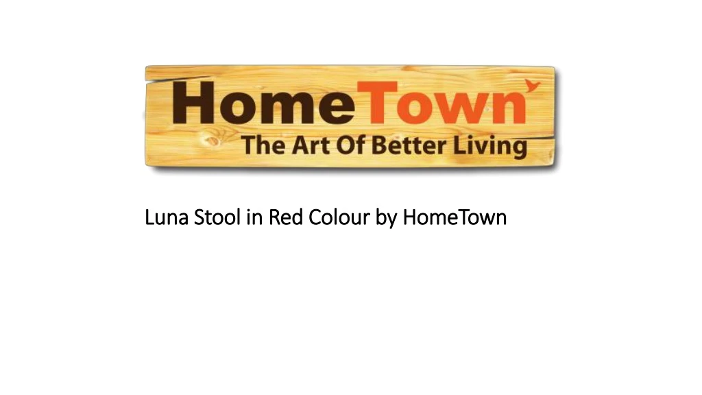 luna stool in red colour by hometown