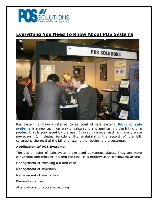 Everything You Need To Know About POS Systems