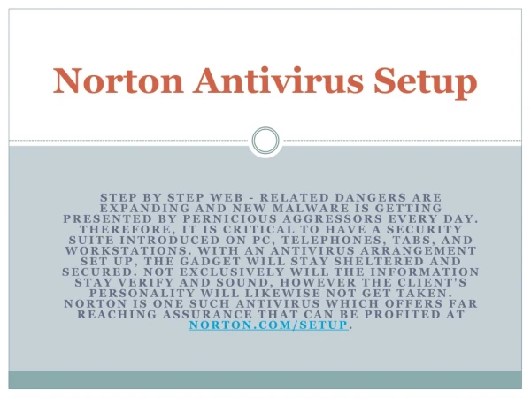 norton antivirus setup