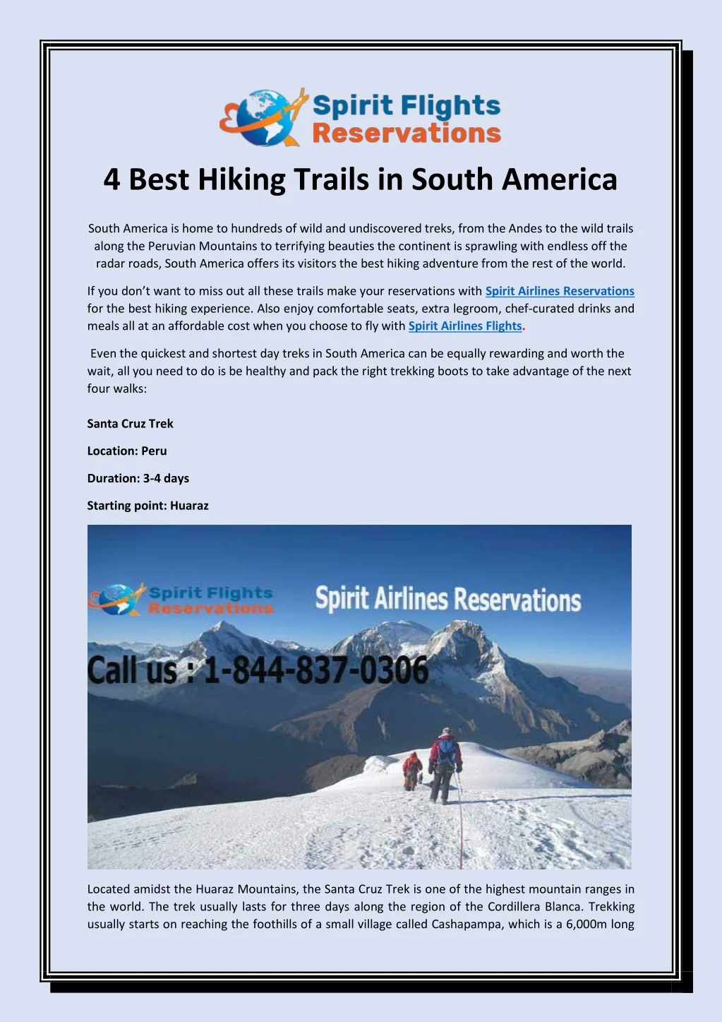 4 best hiking trails in south america south