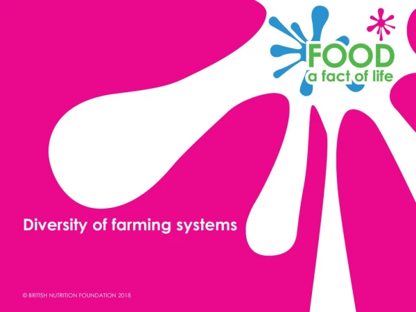 Diversity of farming systems