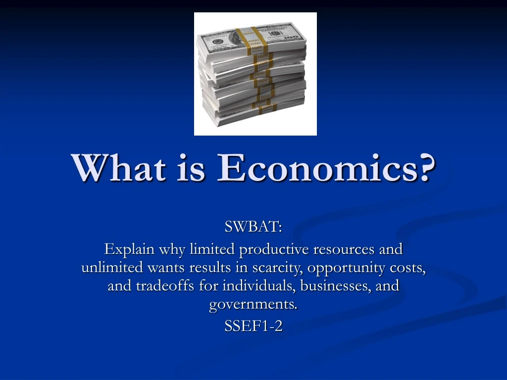 what is economics