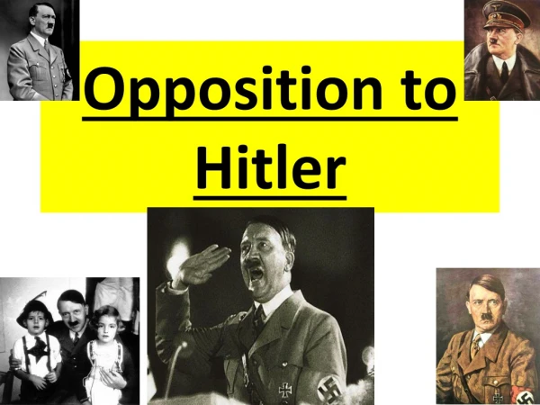 Opposition to Hitler