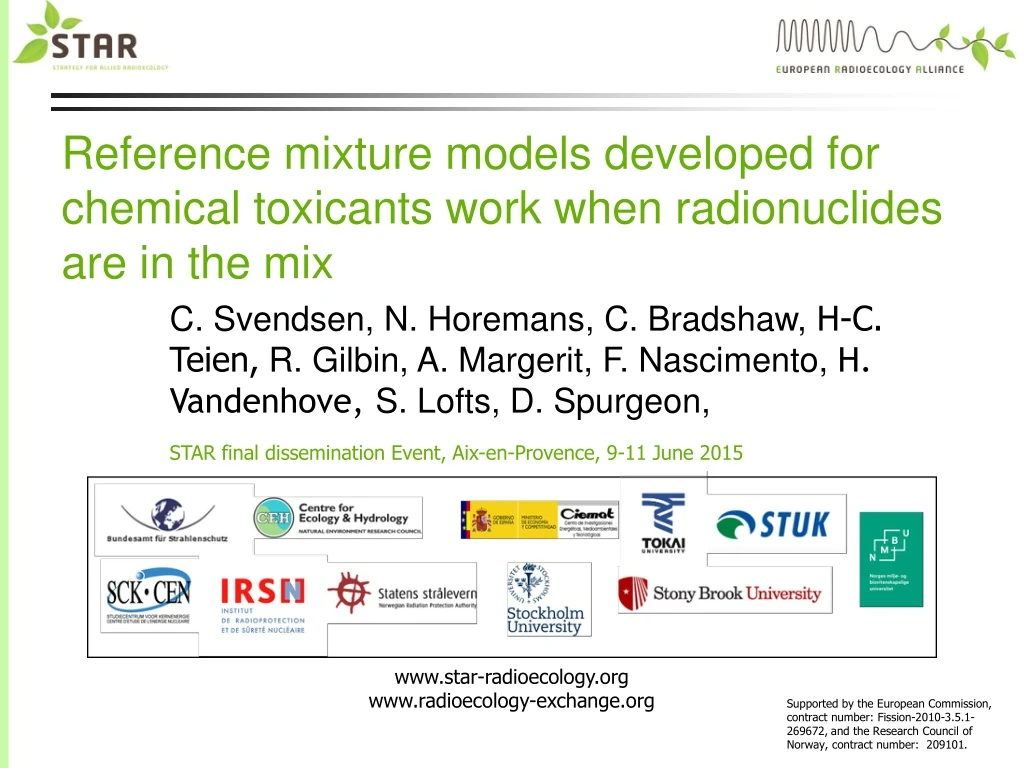 reference mixture models developed for chemical
