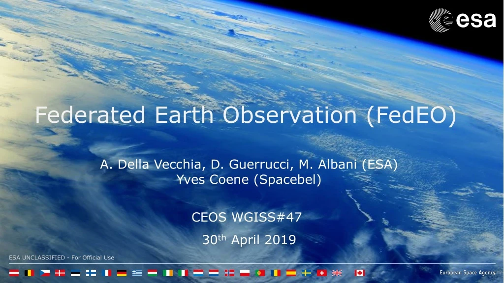 federated earth observation fedeo