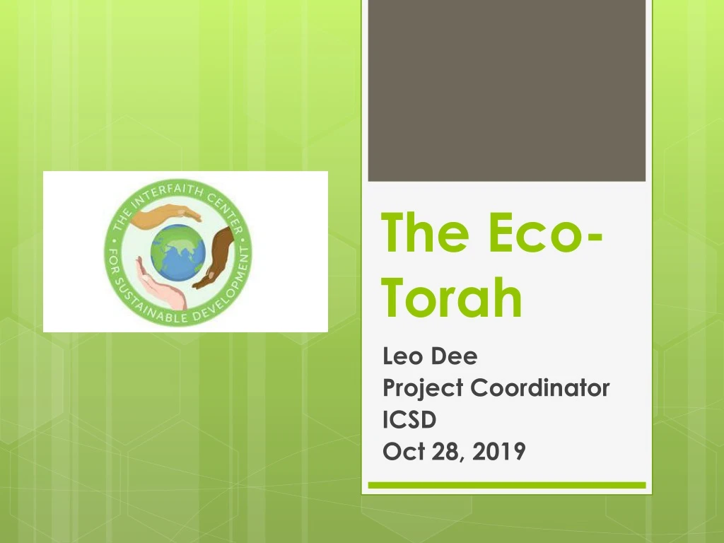 the eco torah