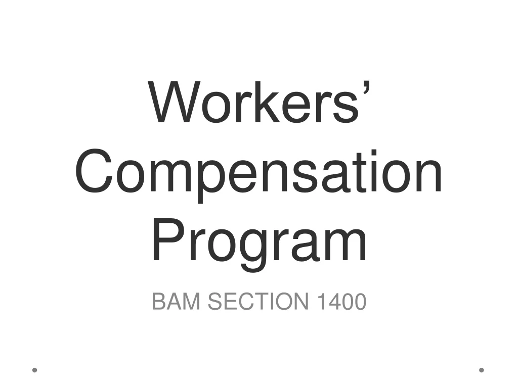 workers compensation program