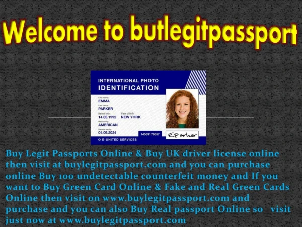 Ppt Buy Fake Passport Visa Diploma And Ielts Certificates Without Exam For Immigration 9666