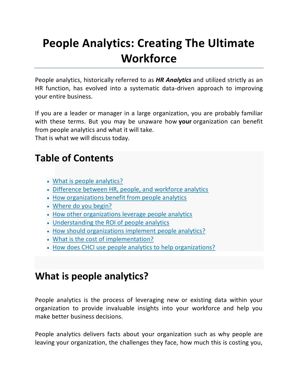 people analytics creating the ultimate workforce