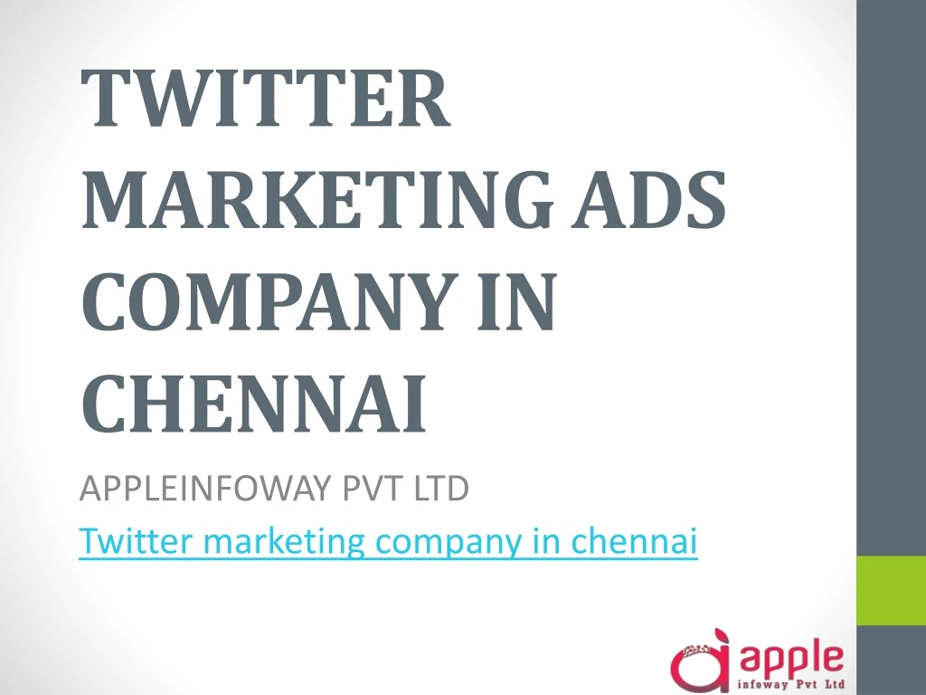 twitter marketing ads company in chennai