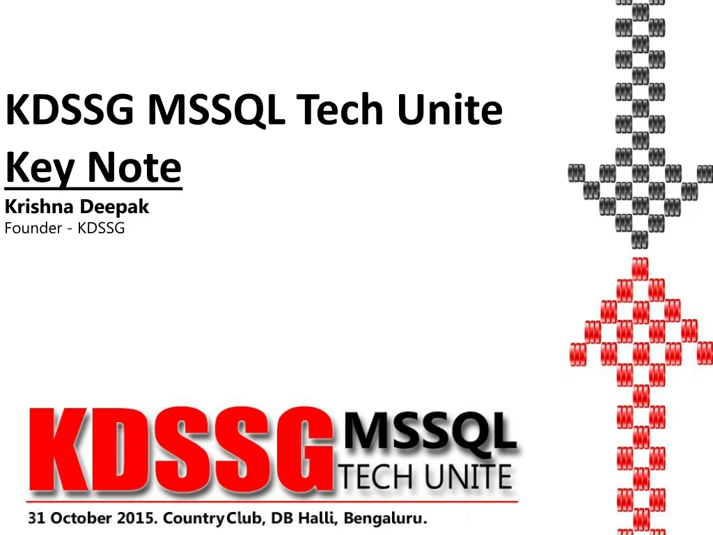 kdssg mssql tech unite key note krishna deepak