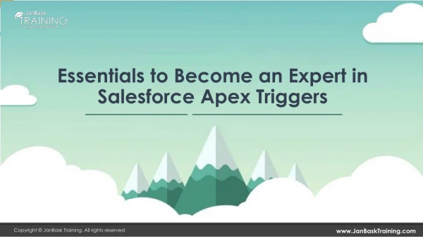 Become an Expert in Salesforce Apex Triggers | JanBask Training