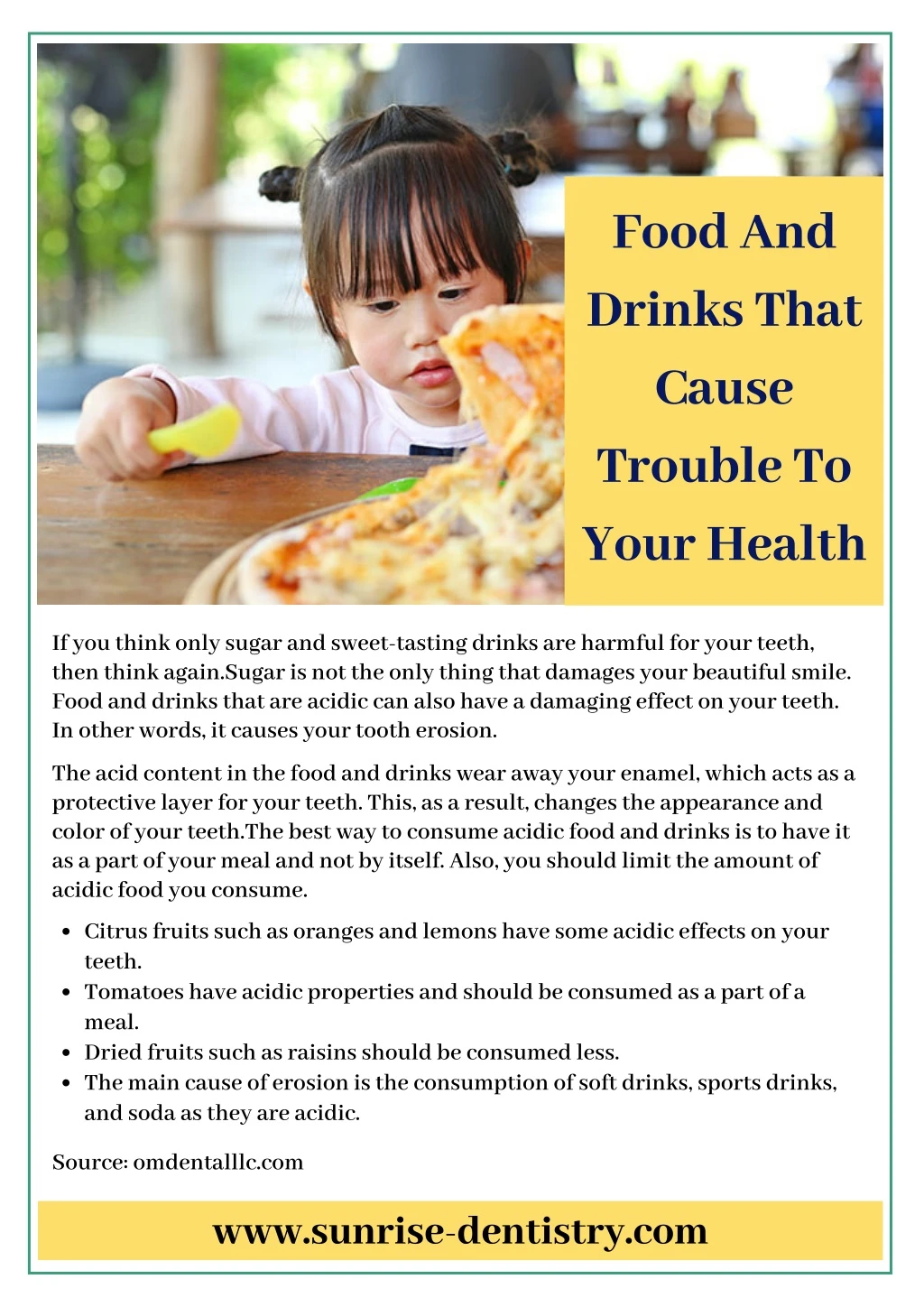 food and drinks that cause trouble to your health