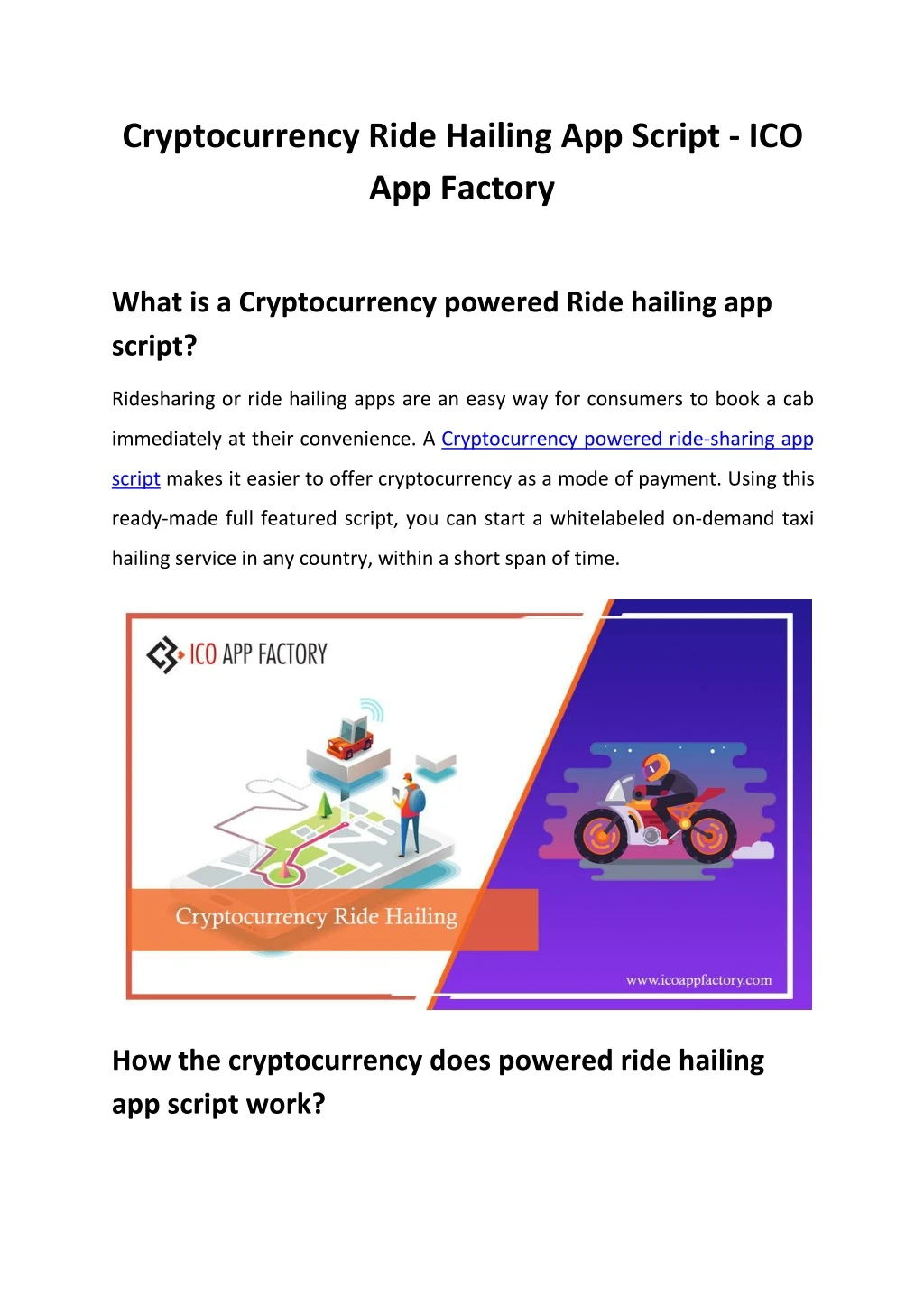 cryptocurrency ride hailing app script