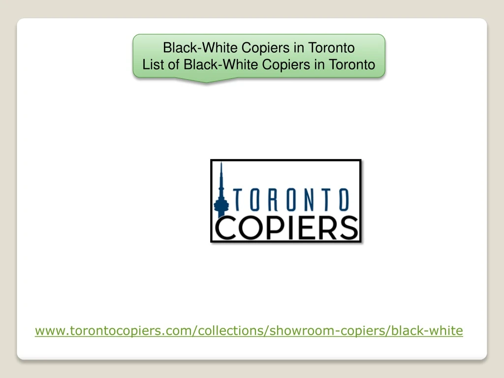 black white copiers in toronto list of black