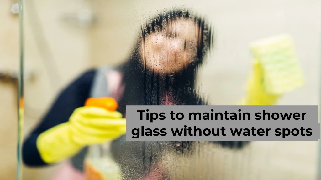 tips to maintain shower glass without water spots