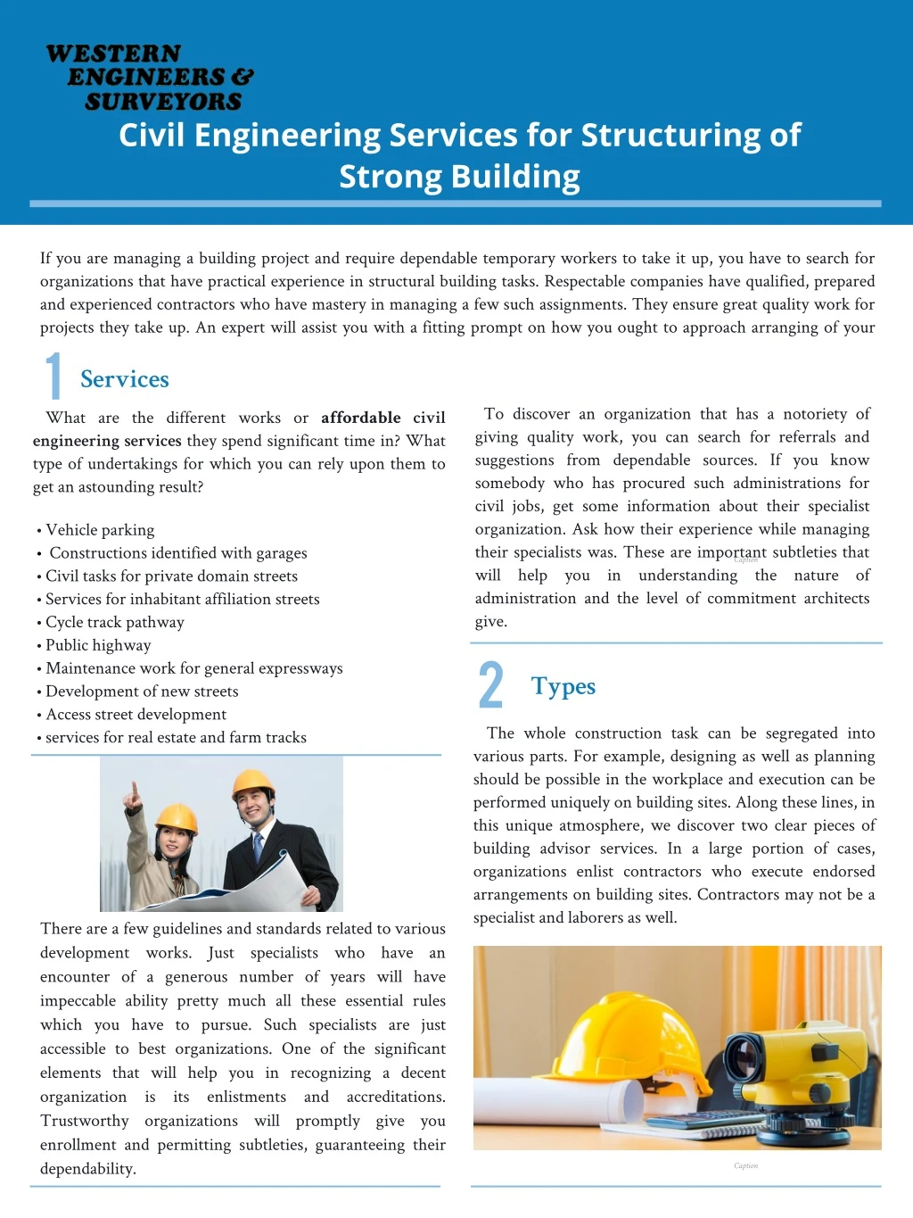 civil engineering services for structuring