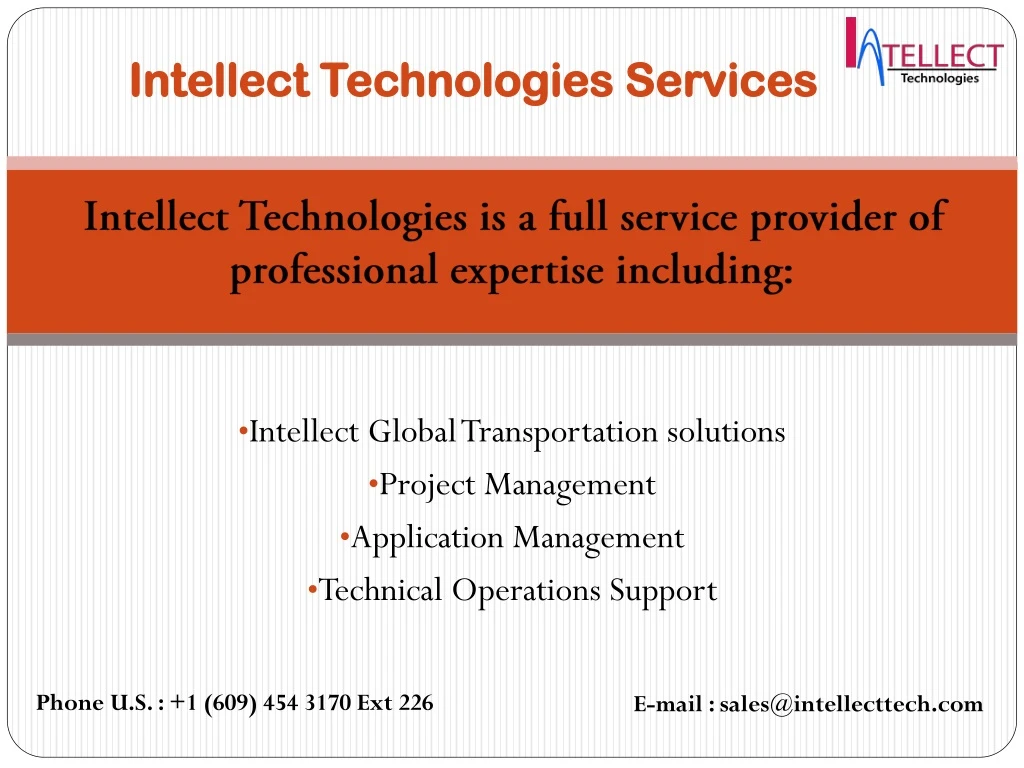 intellect technologies services