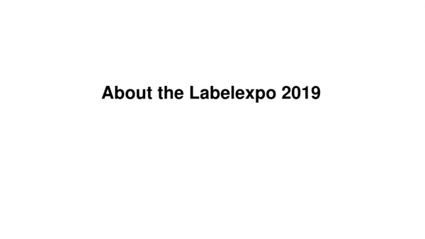 about the labelexpo 2019