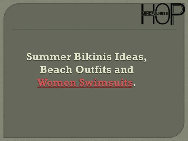 Check Out cool And Sexy Swimsuits for Women