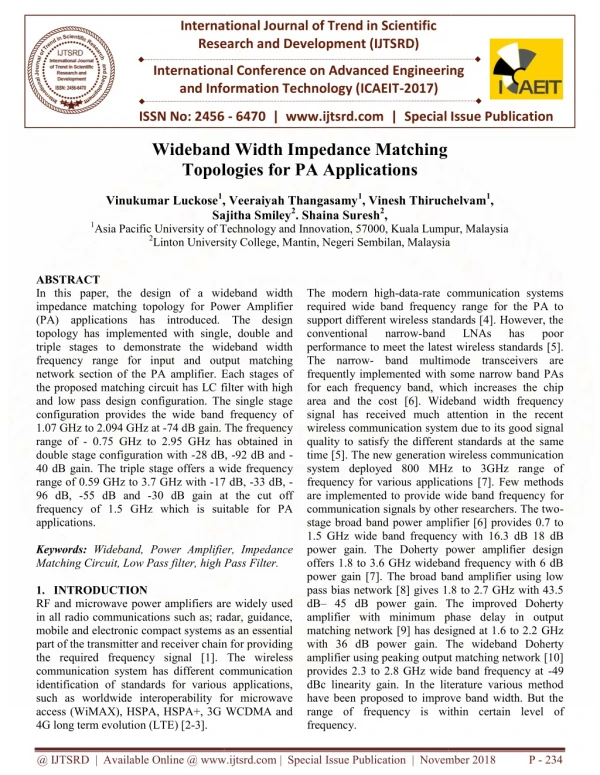 international journal of trend in scientific