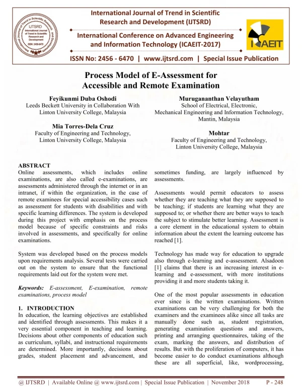 international journal of trend in scientific