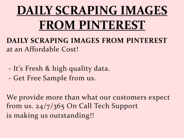 DAILY SCRAPING IMAGES FROM PINTEREST