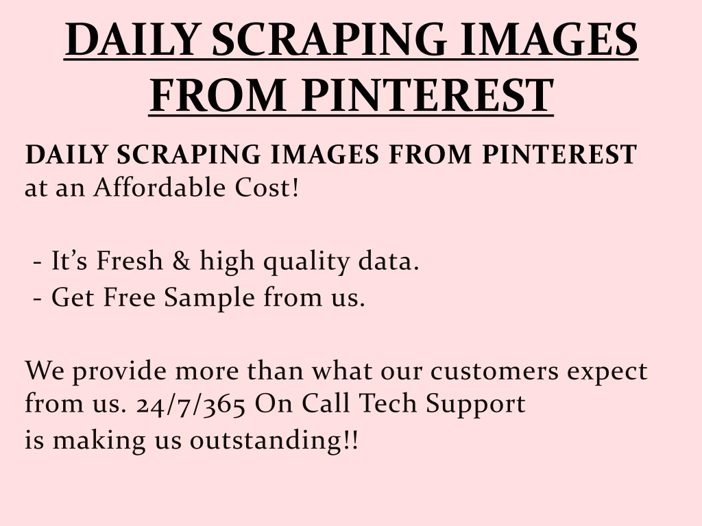 daily scraping images from pinterest