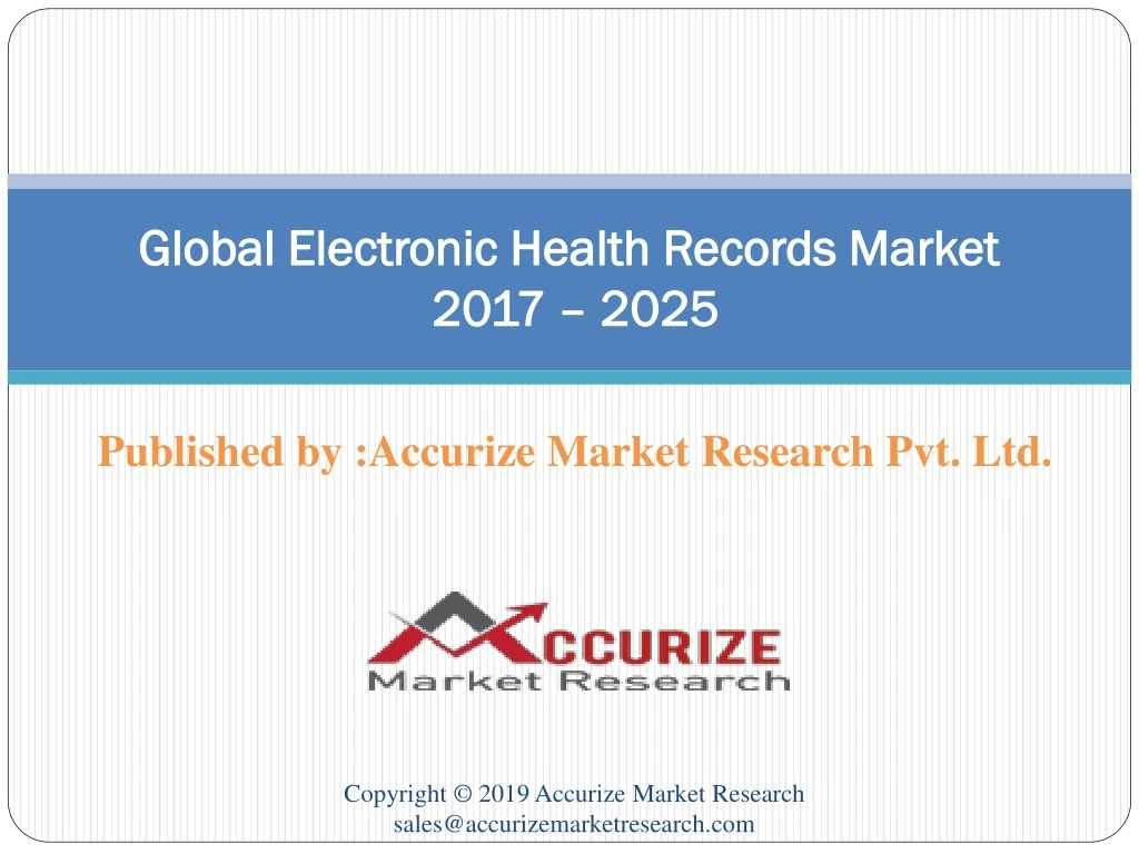 global electronic health records market 2017 2025